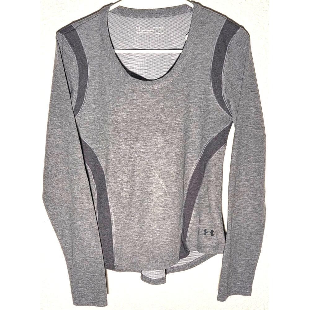 Under Armour Women's Gray ColdGear Crew Neck Sweatshirt